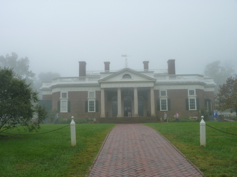 Monticello, reidência de Thomas Jefferson, desenhada por ele, que era arquiteto.